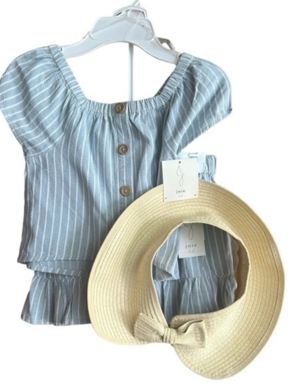 Bundle & save - 4T girl set- skirt, top, and open crown bow hat